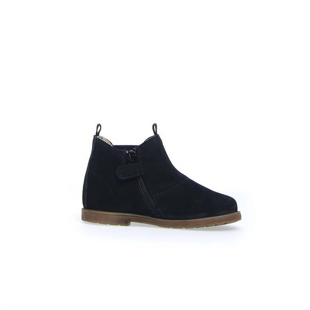 NEW FALCOTTO kids winter wood zip up first walker bootie in carbone/grey